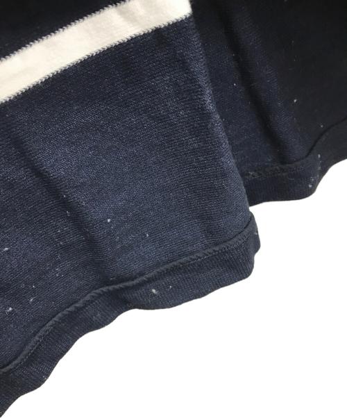 blurhmsROOTSTOCK（ブラームスルーツストック）blurhmsROOTSTOCK (ブラームスルーツストック) Basque Shirt(バスクシャツ) ネイビー サイズ:3の古着・服飾アイテム