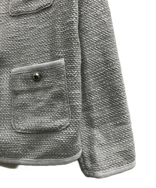 NOLLEY'S sophi（ノーリーズソフィー）NOLLEY'S sophi (ノーリーズソフィー) ラメカラミパイピングライトジャケット グレー サイズ:38の古着・服飾アイテム