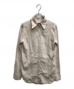MADISON BLUEマディソンブルー）の古着「HIGH COLLAR MADAME SHIRT(ハイカラーマダムシャツ)」｜ベージュ