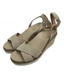 COLE HAAN（コールハーン）の古着「クラウドフィールエスパドリーユウエッジサンダル」｜ベージュ