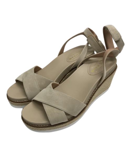 COLE HAAN（コールハーン）COLE HAAN (コールハーン) クラウドフィールエスパドリーユウエッジサンダル ベージュ サイズ:7 1/2の古着・服飾アイテム