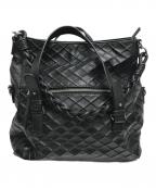 Desigualデシグアル）の古着「レリーフミドルバッグ」｜ブラック