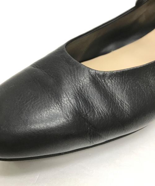 MARGARET HOWELL idea（マーガレット ハウエル アイディア）MARGARET HOWELL idea (マーガレット ハウエル アイディア) ストラップフラットパンプス ブラック サイズ:24cmの古着・服飾アイテム