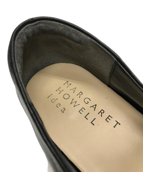 MARGARET HOWELL idea（マーガレット ハウエル アイディア）MARGARET HOWELL idea (マーガレット ハウエル アイディア) ストラップフラットパンプス ブラック サイズ:24cmの古着・服飾アイテム