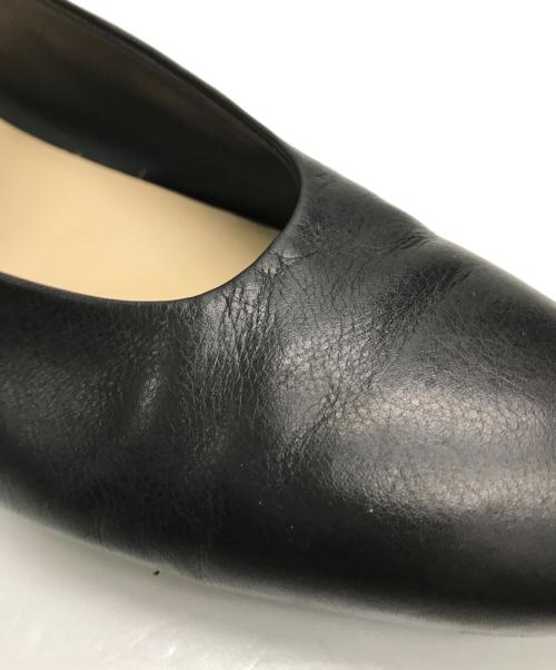 MARGARET HOWELL idea（マーガレット ハウエル アイディア）MARGARET HOWELL idea (マーガレット ハウエル アイディア) ストラップフラットパンプス ブラック サイズ:24cmの古着・服飾アイテム