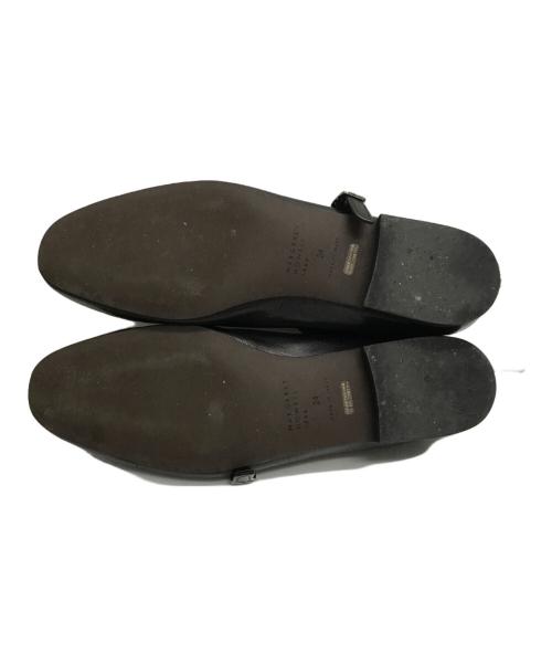 MARGARET HOWELL idea（マーガレット ハウエル アイディア）MARGARET HOWELL idea (マーガレット ハウエル アイディア) ストラップフラットパンプス ブラック サイズ:24cmの古着・服飾アイテム