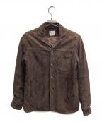 EMMETIエンメティ）の古着「ゴートスウェードジャケット」｜ブラウン