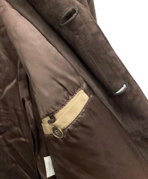 EMMETI（エンメティ）EMMETI (エンメティ) ゴートスウェードジャケット ブラウン サイズ:44の古着・服飾アイテム