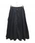 UNTITLED (アンタイトル) ナイロンタフタ タックフレアスカート ブラック サイズ:2：6000円