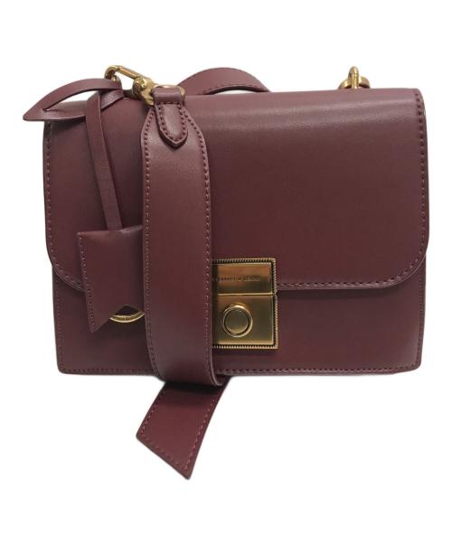 CHARLES & KEITH（チャールズアンドキース）CHARLES & KEITH (チャールズ＆キース) Classic Boxy Push Lock Crossbody Bag レッドの古着・服飾アイテム