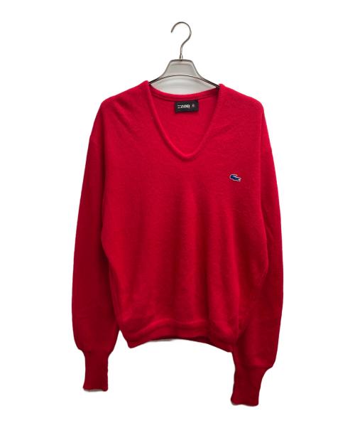 IZOD（アイゾッド）IZOD (アイゾッド) 70’sVネックニット レッド サイズ:記載なしの古着・服飾アイテム
