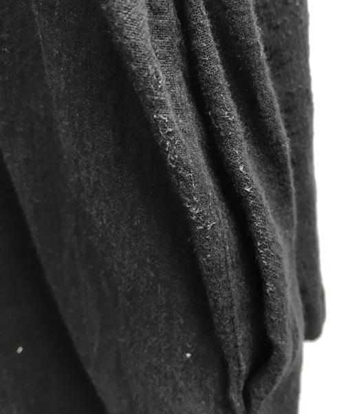 evam eva vie（エヴァムエヴァ ヴィー）evam eva vie (エヴァムエヴァ ヴィー) ドロップショルダーVネックワンピース ブラック サイズ:1の古着・服飾アイテム