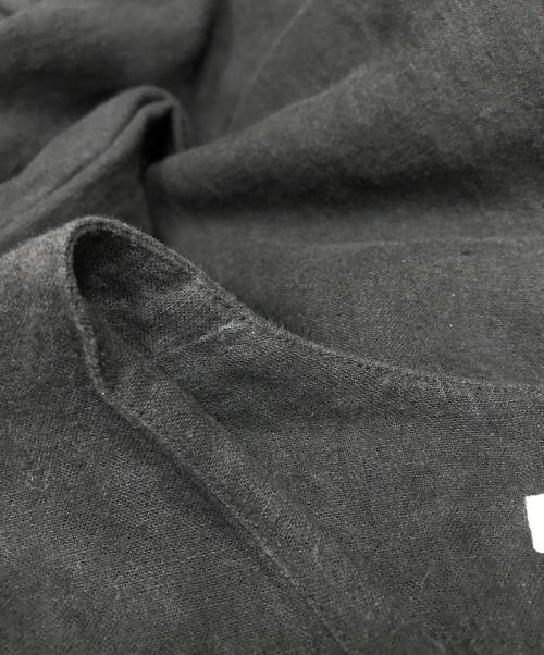 evam eva vie（エヴァムエヴァ ヴィー）evam eva vie (エヴァムエヴァ ヴィー) ドロップショルダーVネックワンピース ブラック サイズ:1の古着・服飾アイテム