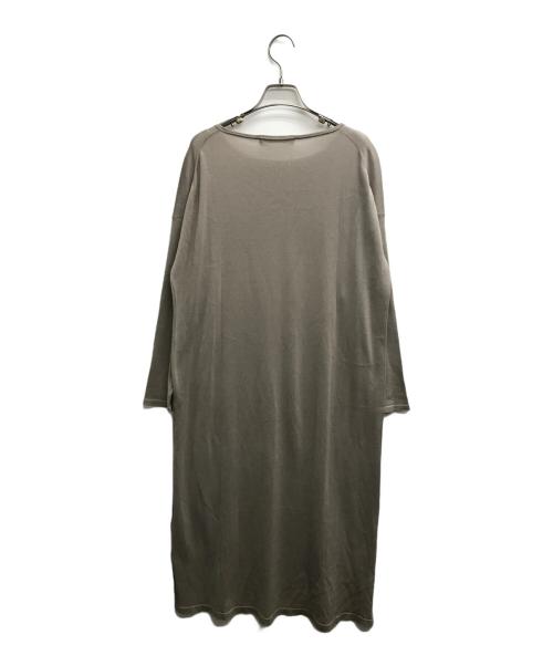 evam eva（エヴァムエヴァ）evam eva (エヴァムエヴァ) シルク混ワンピース グレー サイズ:表記なしの古着・服飾アイテム