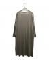 evam eva (エヴァムエヴァ) シルク混ワンピース グレー サイズ:表記なし：4500円
