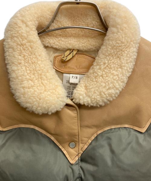 RockyMountainFeatherBed（ロッキーマウンテンフェザーベッド）RockyMountainFeatherBed (ロッキーマウンテンフェザーベッド) 切替ダウンベスト カーキ サイズ:7/8の古着・服飾アイテム