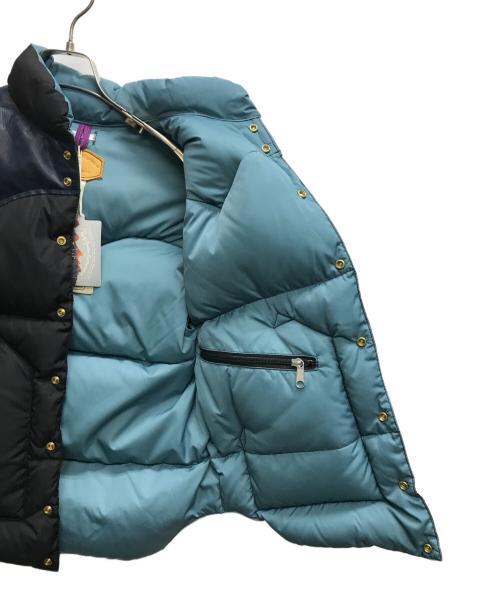 Rocky Mountain FeatherBed（ロッキーマウンテンフェザーベッド）Rocky Mountain FeatherBed (ロッキーマウンテンフェザーベッド) WAREHOUSE (ウエアハウス) WH DOWN VEST(WHダウンベスト) ブラック×ネイビー サイズ:38の古着・服飾アイテム