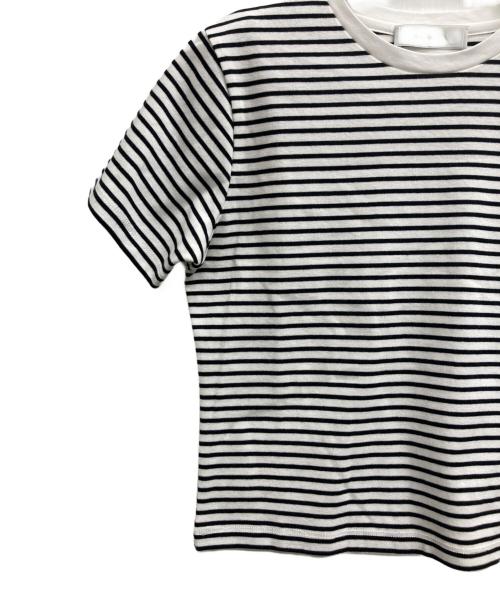 CELFORD（セルフォード）CELFORD (セルフォード) ロゴチャームポイントTシャツ ホワイト×ブラック サイズ:36 未使用品の古着・服飾アイテム