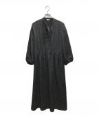 AMACAアマカ）の古着「ボウタイブラウスワンピース」｜ブラック