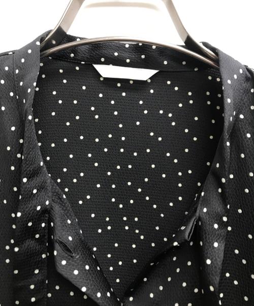 AMACA（アマカ）AMACA (アマカ) ボウタイブラウスワンピース ブラック サイズ:３８の古着・服飾アイテム