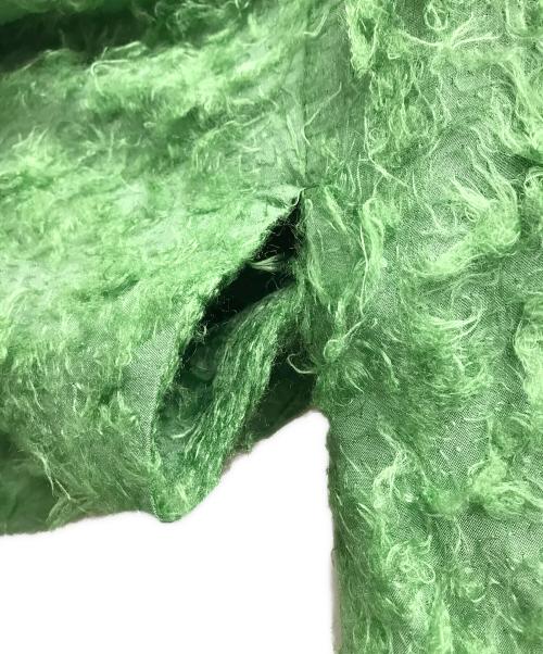 CLANE（クラネ）CLANE (クラネ) FEATHER SHELL BUTTON CARDIGAN グリーン サイズ:1の古着・服飾アイテム