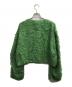 CLANE (クラネ) FEATHER SHELL BUTTON CARDIGAN グリーン サイズ:1：8000円