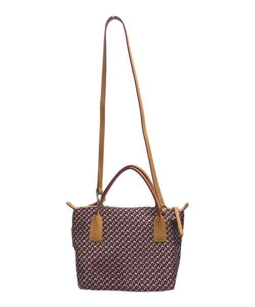 ROBERTA PIERI（ロベルタピエリ）ROBERTA PIERI (ロベルタピエリ) 2WAYバッグ ブラック×ショッキングピンクの古着・服飾アイテム