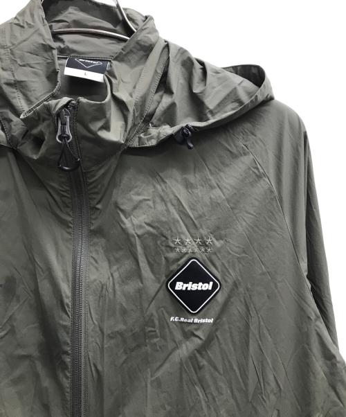 F.C.R.B.（エフシーレアルブリストル）F.C.R.B. (エフシーレアルブリストル) STRETCH LIGHT WEIGHT HOODED BLOUSON オリーブ サイズ:Lの古着・服飾アイテム