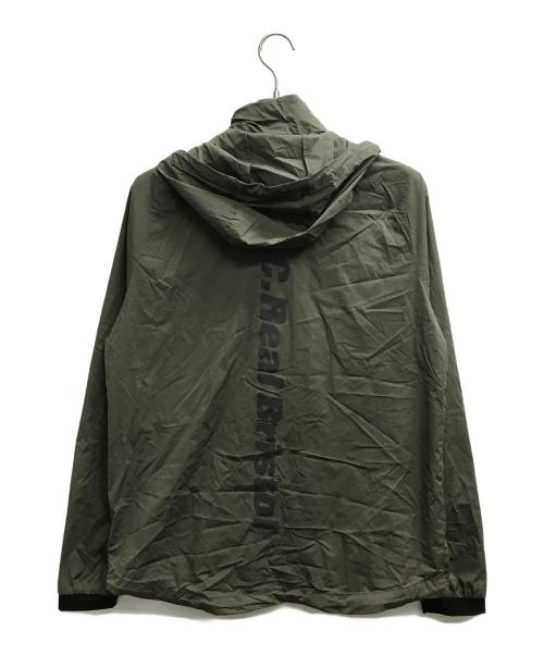 F.C.R.B.（エフシーレアルブリストル）F.C.R.B. (エフシーレアルブリストル) STRETCH LIGHT WEIGHT HOODED BLOUSON オリーブ サイズ:Lの古着・服飾アイテム