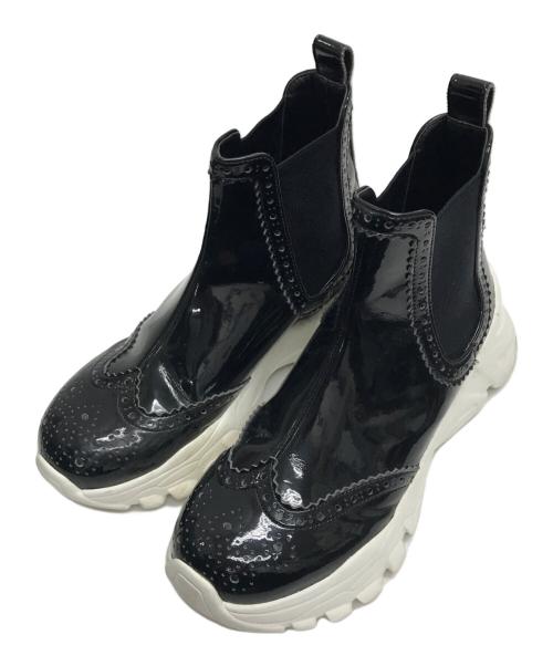 COMME des GARCONS tricot（コムデギャルソントリコ）COMME des GARCONS tricot (コムデギャルソントリコ) サイドゴアスニーカー ブラック サイズ:23.5cmの古着・服飾アイテム