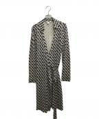 DIANE VON FURSTENBERGダイアンフォンファステンバーグ）の古着「カシュクール総柄ワンピース」｜ブラック