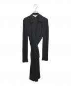 DIANE VON FURSTENBERGダイアンフォンファステンバーグ）の古着「カシュクールワンピース」｜ブラック