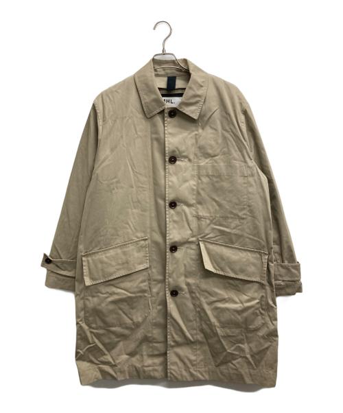 MHL（エムエイチエル）MHL (エムエイチエル) ダウンライナー付ステンカラーコート ベージュ サイズ:Mの古着・服飾アイテム