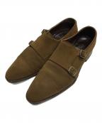 CARMINAカルミナ）の古着「ダブルモンクスストラップシューズ」｜ブラウン