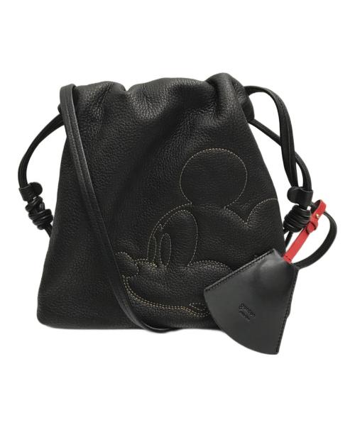 genten（ゲンテン）genten (ゲンテン) DISNEY (ディズニー) コラボミニポシェット ブラックの古着・服飾アイテム
