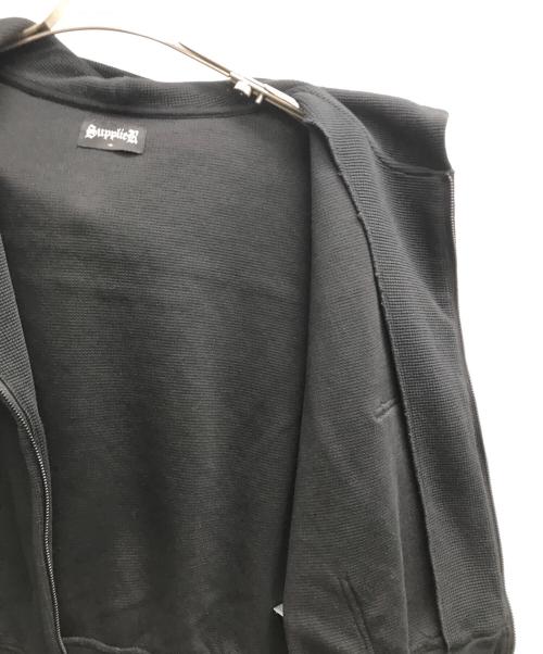 SUPPLIER（サプライヤー）SUPPLIER (サプライヤー) Waffle Zip Hoodie ブラック サイズ:Mの古着・服飾アイテム