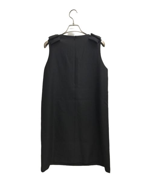 Fano Studios（ファノ ストゥディオズ）Fano Studios (ファノ ストゥディオズ) ショルダーリボンミニワンピース ブラック サイズ:Lの古着・服飾アイテム
