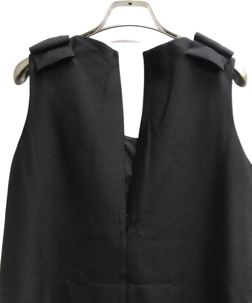 Fano Studios（ファノ ストゥディオズ）Fano Studios (ファノ ストゥディオズ) ショルダーリボンミニワンピース ブラック サイズ:Lの古着・服飾アイテム