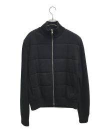 LOUIS VUITTON（ルイ ヴィトン）の古着「ジップアップニットジャケット」｜ブラック