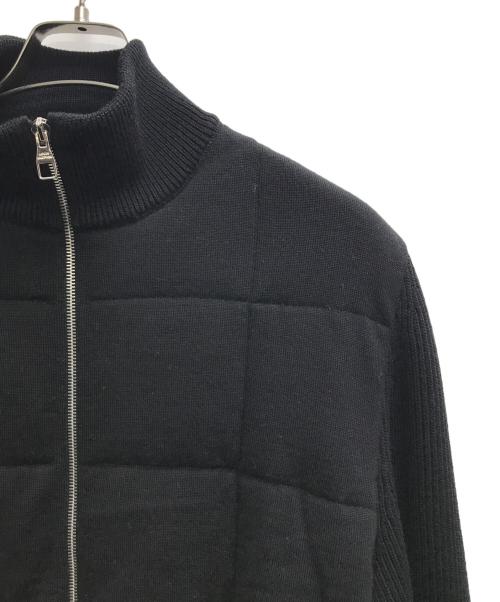 LOUIS VUITTON（ルイ ヴィトン）LOUIS VUITTON (ルイ ヴィトン) ジップアップニットジャケット ブラック サイズ:Lの古着・服飾アイテム