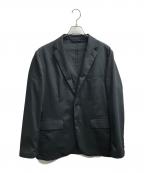 green label relaxingグリーンレーベルリラクシング）の古着「ドビー ストレッチ ナロー ジャケット」｜グレー