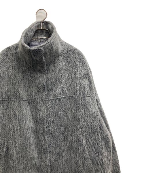 hellam（ヘラム）hellam (ヘラム) シャギースタンドカラーコート グレー サイズ:Fの古着・服飾アイテム