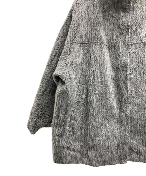 hellam（ヘラム）hellam (ヘラム) シャギースタンドカラーコート グレー サイズ:Fの古着・服飾アイテム
