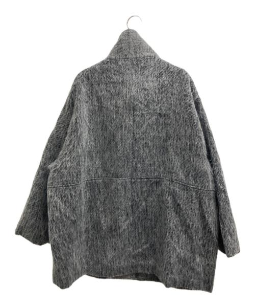 hellam（ヘラム）hellam (ヘラム) シャギースタンドカラーコート グレー サイズ:Fの古着・服飾アイテム