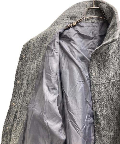 hellam（ヘラム）hellam (ヘラム) シャギースタンドカラーコート グレー サイズ:Fの古着・服飾アイテム