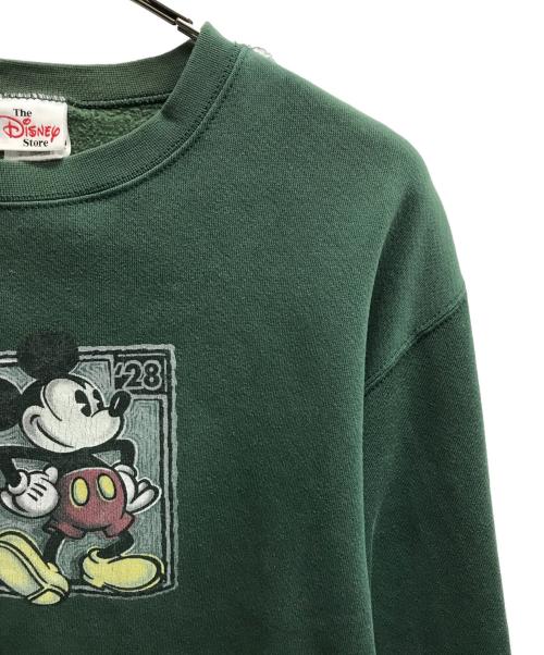 THE Disney Store（ザ ディズニー ストア）THE Disney Store (ザ ディズニー ストア) クルーネックスウェット グリーン サイズ:Mの古着・服飾アイテム