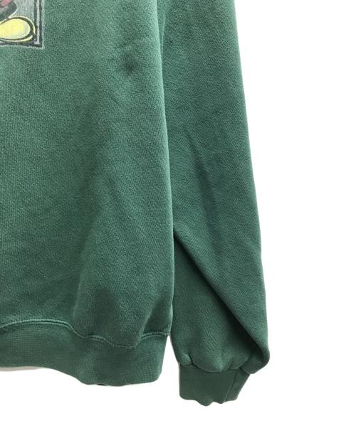 THE Disney Store（ザ ディズニー ストア）THE Disney Store (ザ ディズニー ストア) クルーネックスウェット グリーン サイズ:Mの古着・服飾アイテム