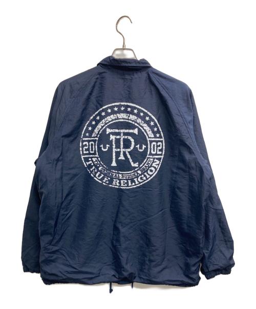 TRUE RELIGION（トゥルー レリジョン）TRUE RELIGION (トゥルー レリジョン) コーチジャケット ネイビー サイズ:2XLの古着・服飾アイテム