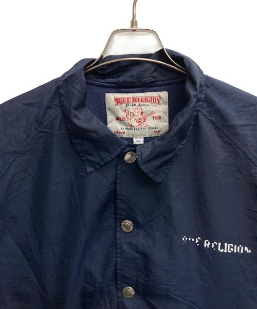TRUE RELIGION（トゥルー レリジョン）TRUE RELIGION (トゥルー レリジョン) コーチジャケット ネイビー サイズ:2XLの古着・服飾アイテム