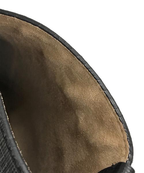 ALEXANDER McQUEEN（アレキサンダーマックイーン）ALEXANDER McQUEEN (アレキサンダーマックイーン) レザートートバッグ ブラックの古着・服飾アイテム